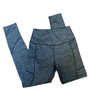 Gray High-Waisted Yoga Leggings